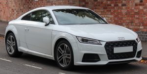 white audi TT on the road