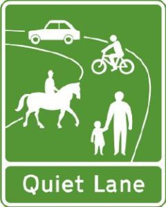 Quiet Lane road sign