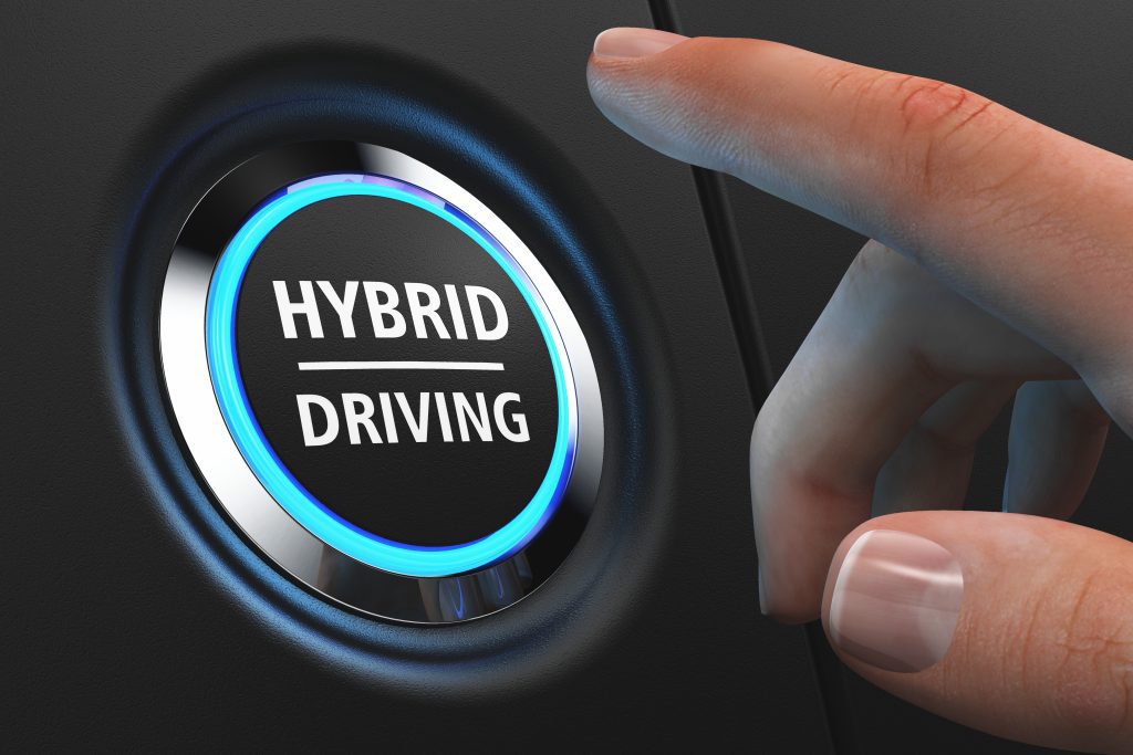 hybrid car stop start button