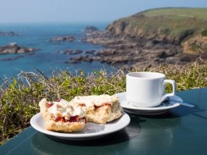 Cream tea in Cornwall