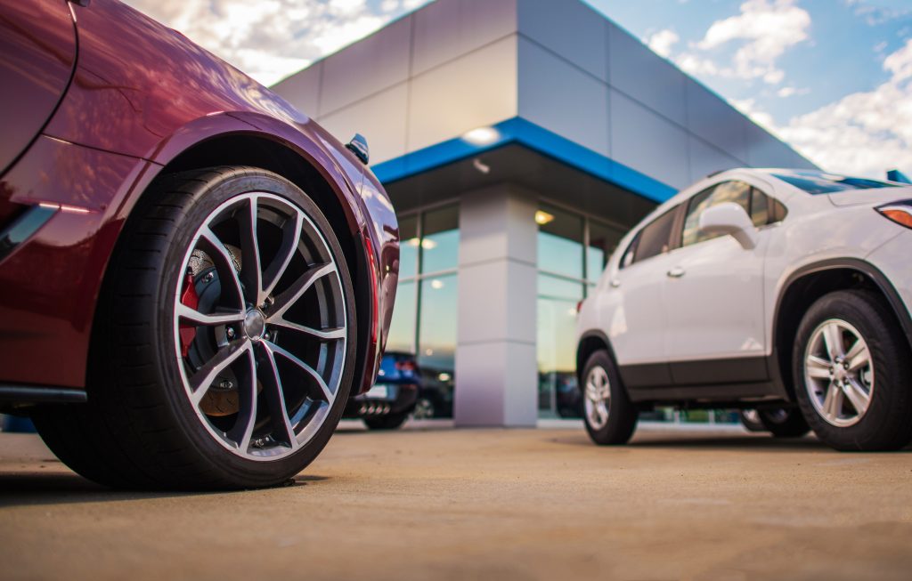 car dealership entrance