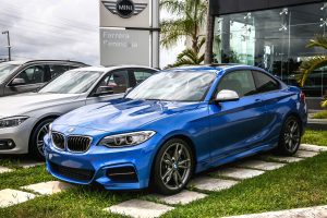blue BMW 2 series