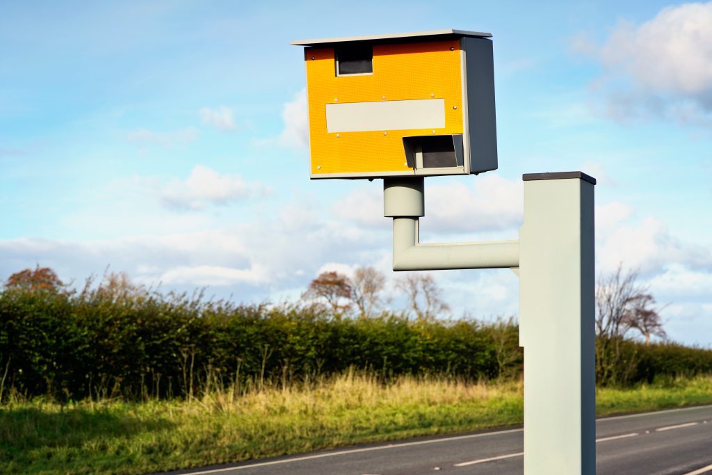 speed camera on side of the road UK