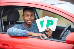 young man passed driving test