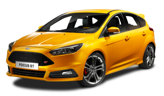 Yellow Ford Focus