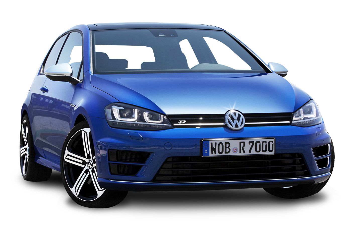Electric Blue Volkswagen Golf