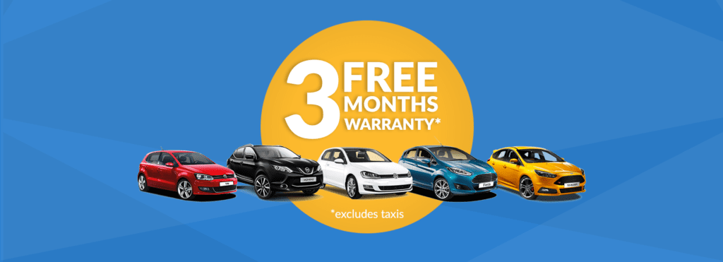 3 month warranty car graphic