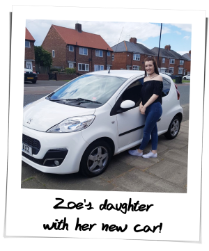 Zoe who bought her car with Refused Car Finance