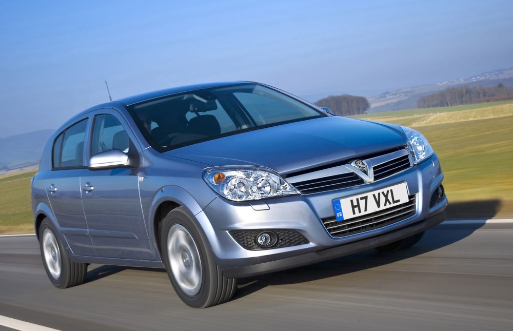 Silver Vauxhall Astra