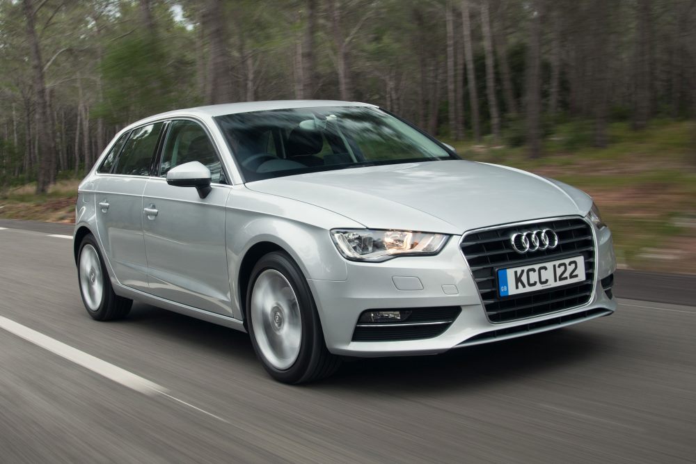 Silver Audi A3 Sportback