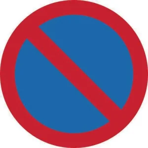 No waiting sign