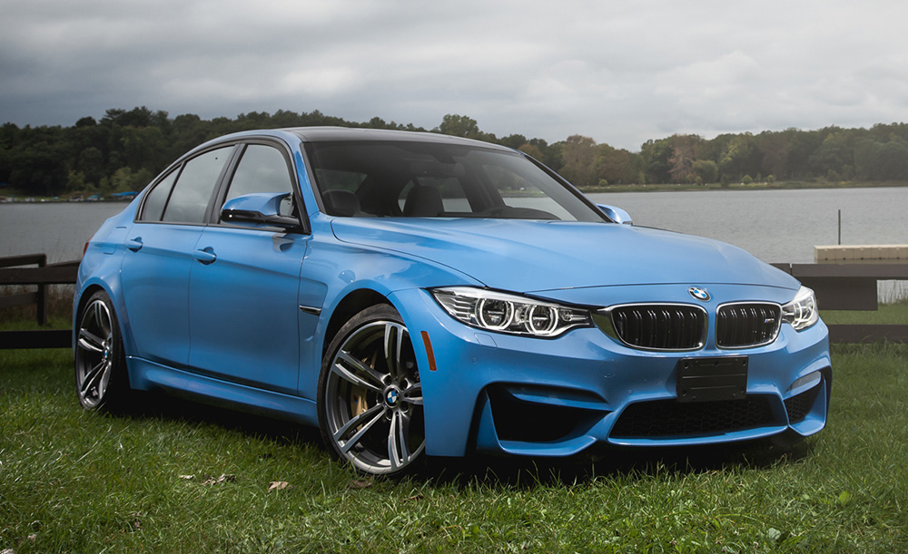 Blue BMW M3