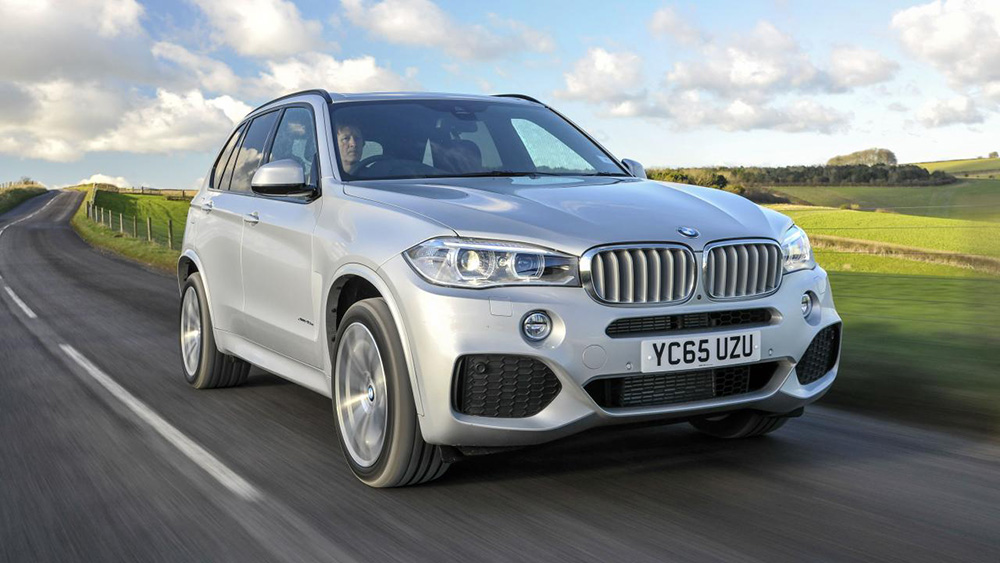 Silver BMW X5