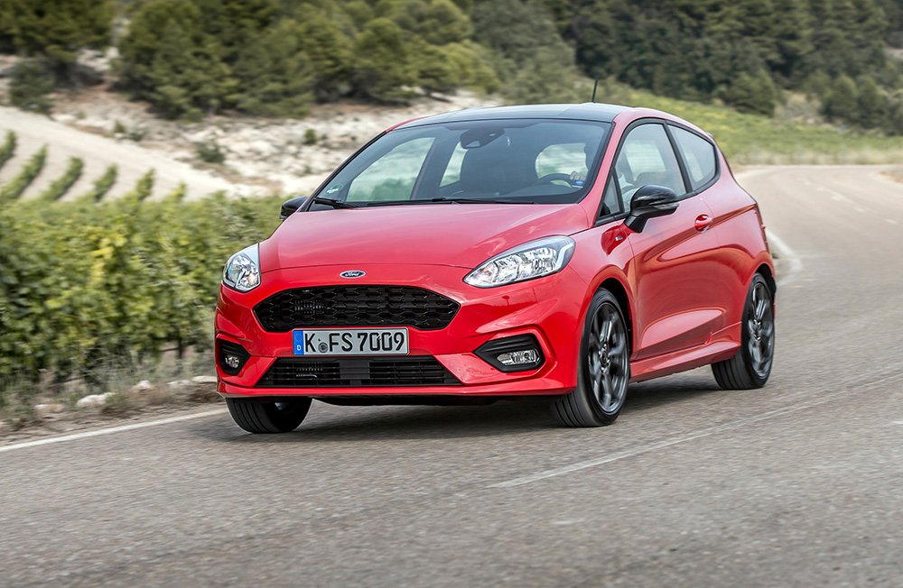 Red Ford Fiesta