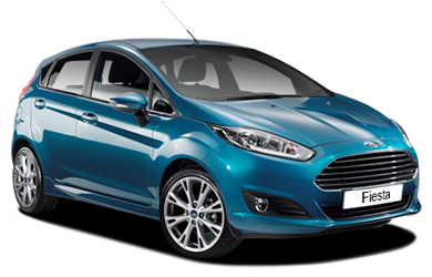 Blue Ford Fiesta