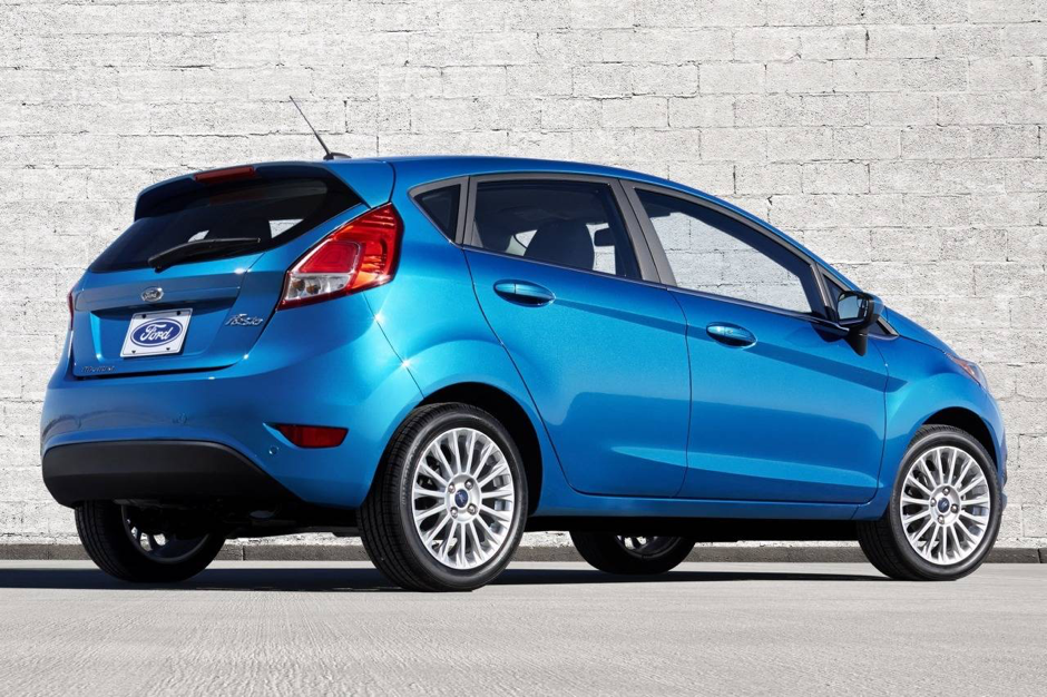 Blue Ford Fiesta Outside Blue Ford Fiesta