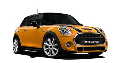 Orange Mini Cooper