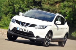 white used Nissan Qashqai