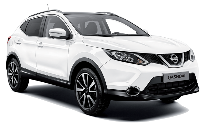 White Nissan Qashqai Nissan Qashqai
