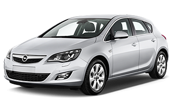 Silver Vauxhall Astra