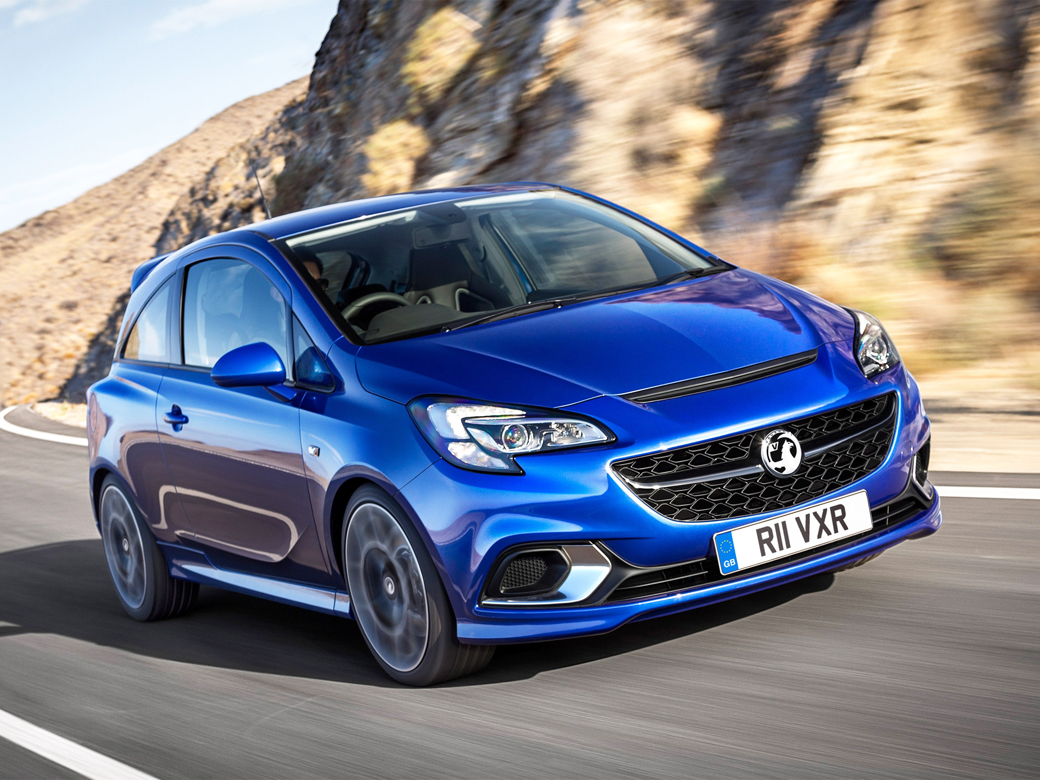 Vauxhall Corsa VXR in electric blue