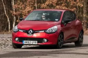 Renault Clio in red