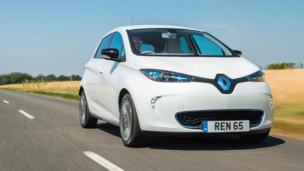 White Renault ZOE