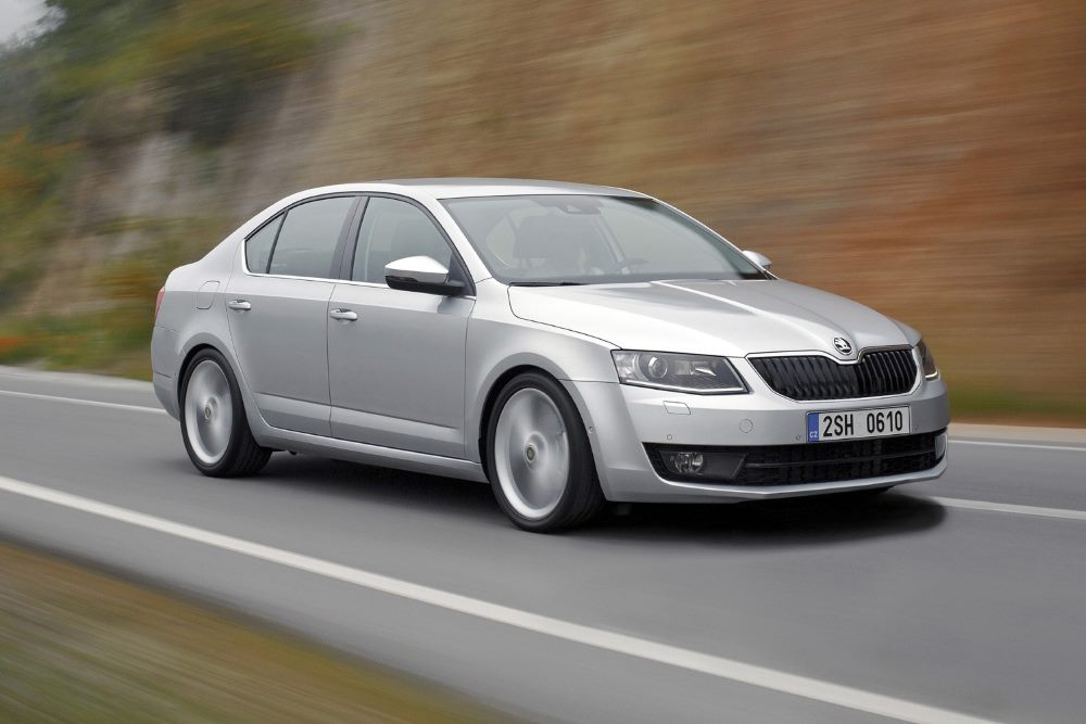Silver Skoda Octavia Hatchback