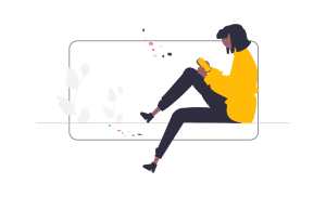 woman using phone 