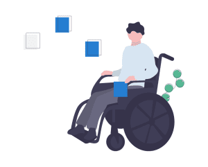 man on disability benefit