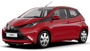 red toyota aygo