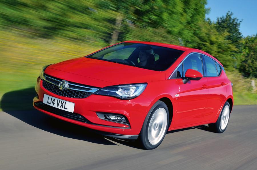 Red Vauxhall Astra