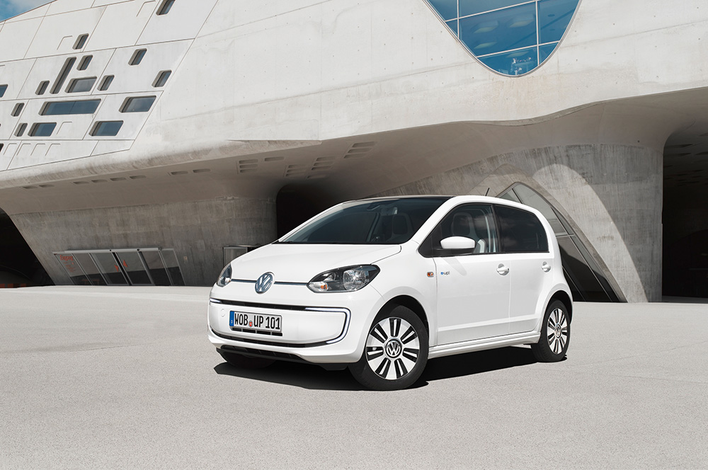 White VW e-Up!