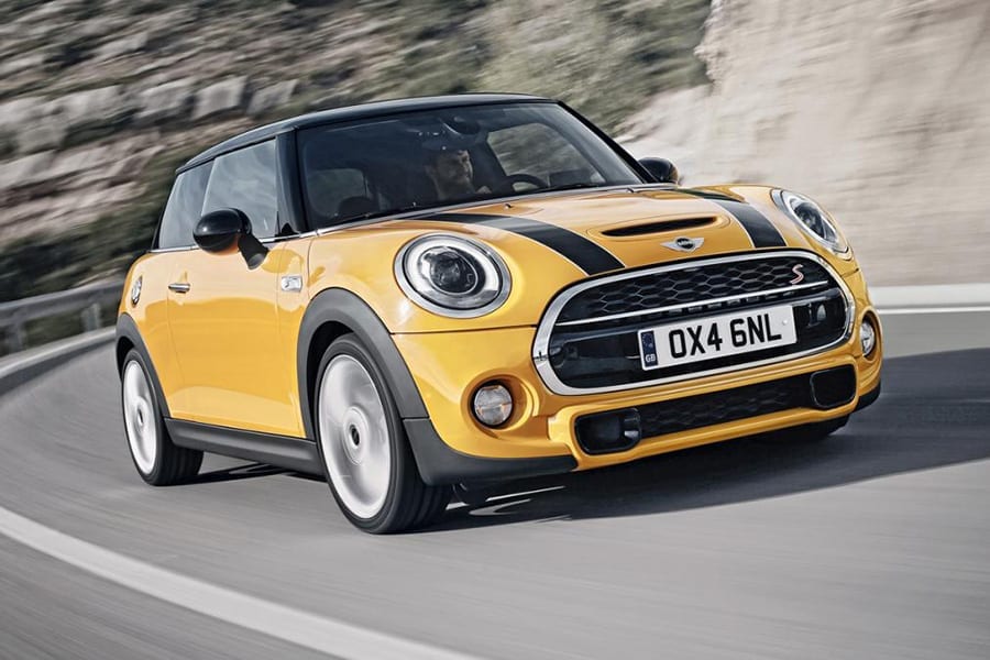 Yellow Mini Cooper