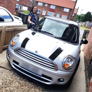 Zoe with MINI Cooper